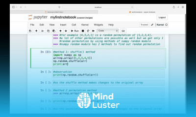 Numpy Tutorial for beginners Numpy Permutation How to use np random permutation