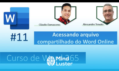 11 Curso de Word Online Abrindo um arquivo compartilhado