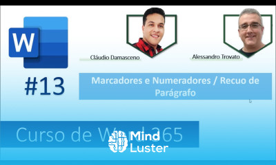 13 Curso de Word Online Marcadores e Numeração