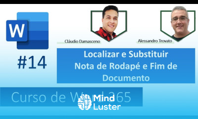 14 Curso de Word Online Localizar Substituir Inserir Nota de Rodapé e Fim de documento