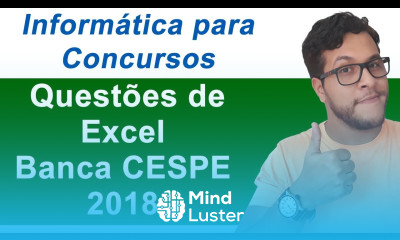 Informática para Concursos Questões de Excel Cespe 2018
