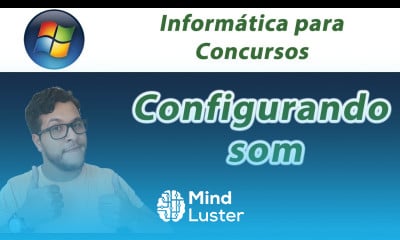 Informática para Concursos Painel de Controle Configurando som