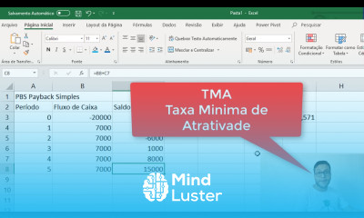 Calculando Payback e Função VPL no Excel