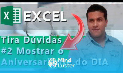 Excel Listar Aniversariante do DIA