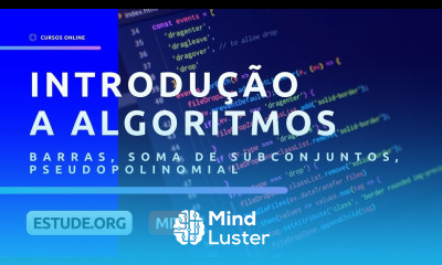 Programação Dinâmica Barras Soma de Subconjuntos Pseudopolinomial Aula 18 Introdução a Algo