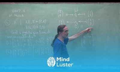 Álgebra Linear UFRJ 2018 14 Prova 2 de 2017 1 questões 6 a 16