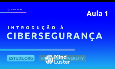 Cibersegurança Segurança de Dados Aula 1 Introdução à Segurança Cibernética