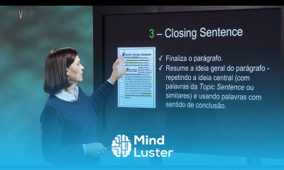 Inglês I Aula 5 Produção escrita Parágrafo Parte 1