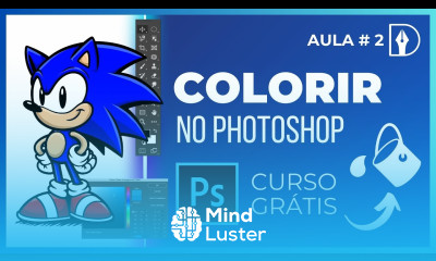 Como Usar o Baldinho de Tinta no Photoshop Colorindo o Sonic Passo a Passo