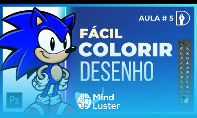 Como Usar o Baldinho de Tinta no Photoshop Colorindo o Sonic Passo a Passo