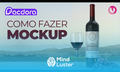 Como fazer mockup em 3D de garrafa de vinho usando o Pacdora