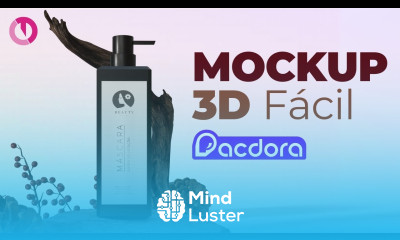 Como fazer mockup em 3D de shampoo usando o Pacdora