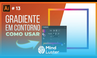 Como fazer Gradiente em contornos no Illustrator fácil