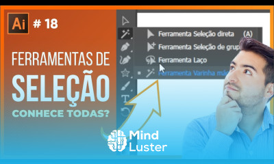 Como selecionar objetos no Illustrator fácil Curso de Illustrator Grátis