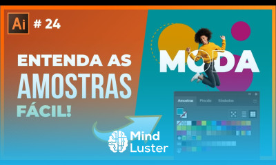 Como usar as amostras de cor no Illustrator fácil Curso de Illustrator Grátis