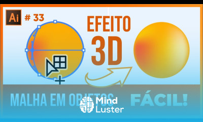 Como Usar a Ferramenta de Malha no Illustrator Efeito 3D com Mesh Tool