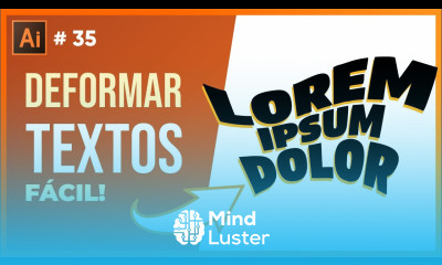 Como Deformar Textos e Objetos no Illustrator fácil Curso Grátis