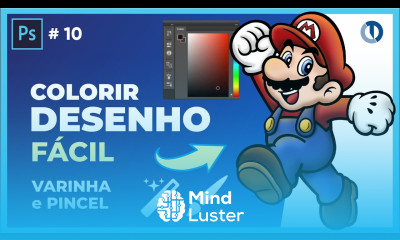 Como pintar um desenho no Photoshop de modo fácil usando pincel e varinha mágica