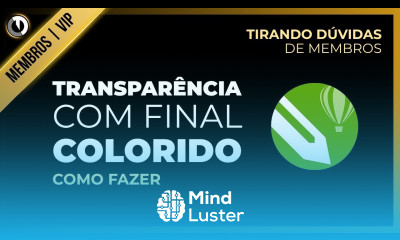 Como deixar a transparência com o final colorido no corel draw