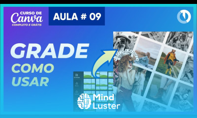 Como usar a grade no Canva Curso Grátis de Canva