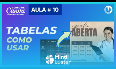 Como usar as tabelas no Canva Curso Grátis de Canva