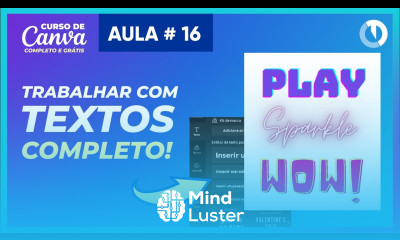 Como usar textos no Canva Curso Grátis de Canva