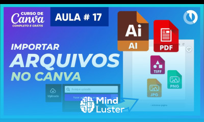 Como importar arquivos para o Canva Illustrator PDF TIFF