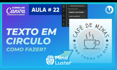 Como colocar texto em volta de circulo no Canva Texto curvado