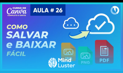 Como salvar seu trabalho no Canva Curso Grátis de Canva