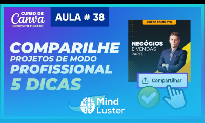 Como compartilhar arquivos no Canva Curso de Canva Grátis