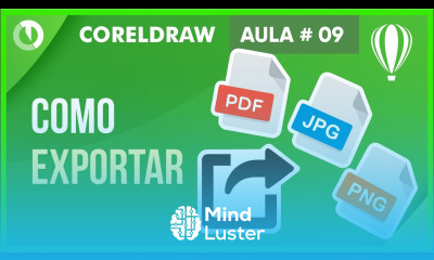 Como salvar arquivos no CorelDraw JPG PNG e PDF