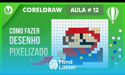 Como fazer um desenho pixelizado no Corel Draw Super Mário 8bits