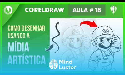 Como desenhar usando a mídia artística no corel draw