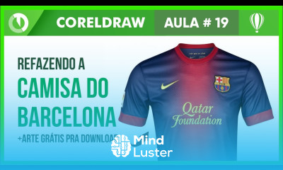 TUTORIAL Como fazer uma camiseta no CorelDraw Camisa do Barcelona