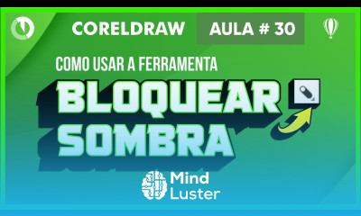 Como usar ferramenta Bloquear Sombra no Corel Draw