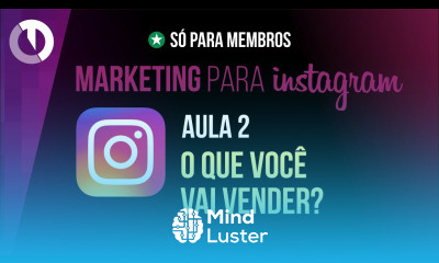 Aula 2 O que vender online pelo Instagram