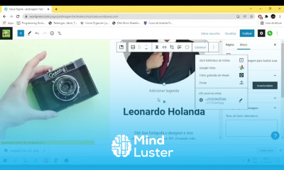 Curso de Redação Aula 12 Portfólio no Wordpress