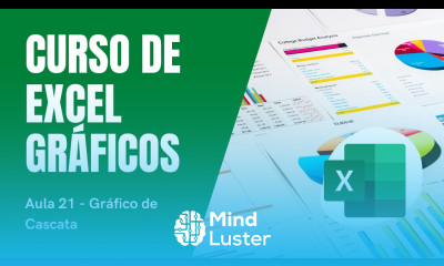 Curso de Excel Gráficos Aula 21 Gráfico de Cascata