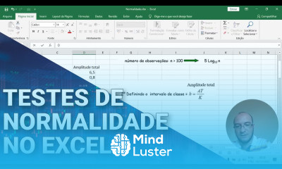 Curso de Estatística Testes de Normalidade no Excel