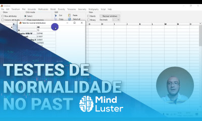 Curso de Estatística Testes de Normalidade no PAST