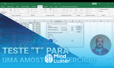 Curso de Estatística Teste t para uma amostra Exercício
