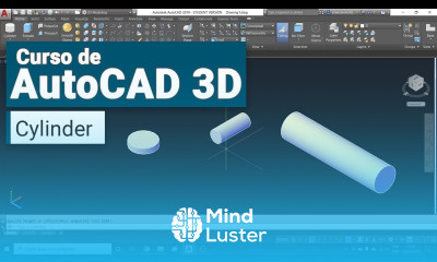 Curso de AutoCAD 3D Cylinder