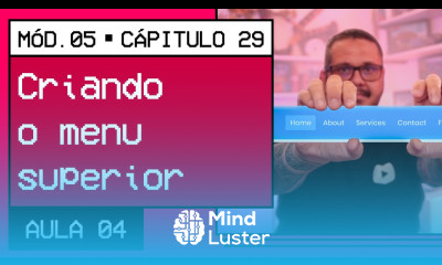 Menu superior do seu portfólio CursoemVideo HTML5 CSS3