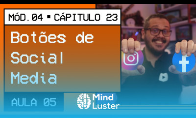Criando os botões para redes sociais Curso em Vídeo HTML5 e CSS3