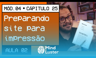 Criando um site com versão para impressora Curso em Vídeo HTML5 e CSS3