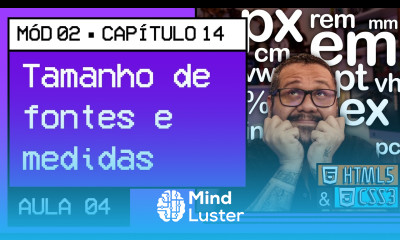 Tamanho de fonte e suas medidas Curso em Vídeo HTML5 e CSS3