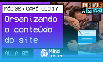 Organizando o conteúdo do site Curso em Vídeo HTML5 e CSS3