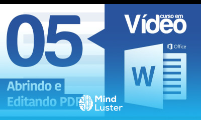 Curso Word 05 Abrindo e Editando PDF no Word 2016