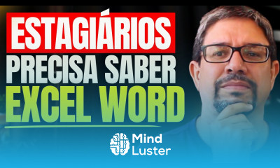 VAGAS SOBRANDO para ESTAGIÁRIOS Aprenda EXCEL E WORD