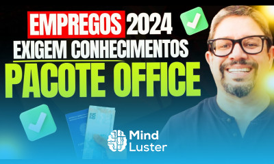  Mostrei ao VIVO as VAGAS DE EMPREGO exigem PACOTE OFFICE em 2024 Veja agora